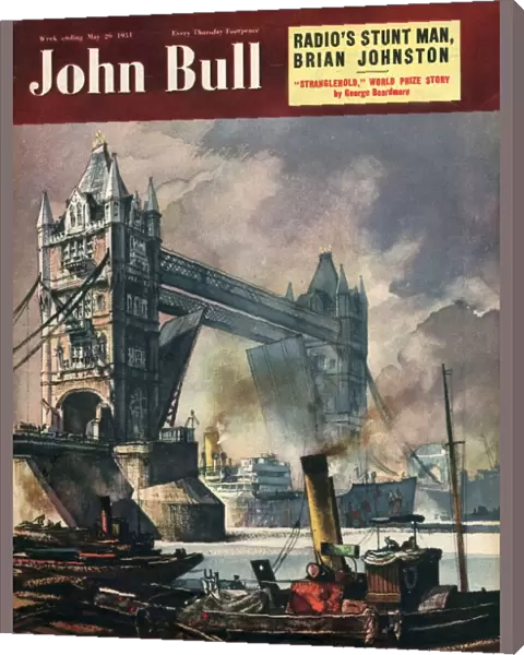 John Bull 1951 1950s UK tower bridge london ships nautical magazines