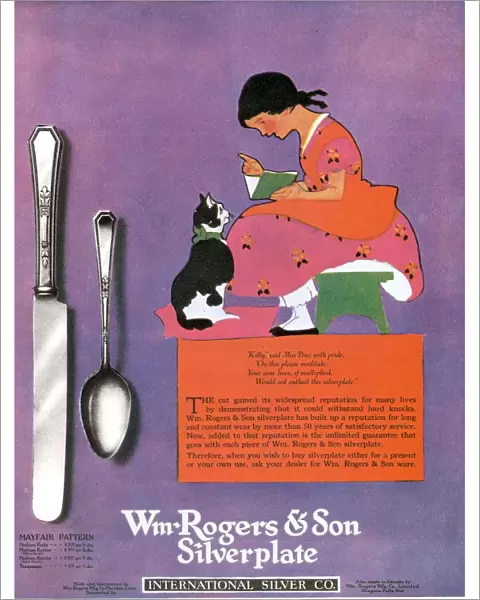1920s USA cutlery rogers cats
