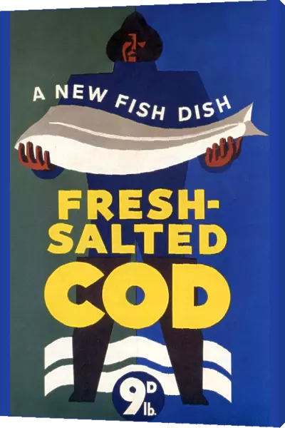 Salted-Cod 1940s UK fish salted cod
