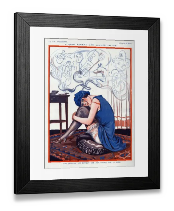 Framed Print : La Vie Parisienne 1924 1920s France Georges Pavis illustrations erotica woman women Framed Print : La Vie Parisienne 1924 1920s France Georges Pavis illustrations erotica woman women