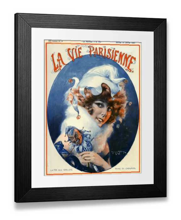 Framed Print : 1920s France La Vie Parisienne Magazine Cover Framed Print : 1920s France La Vie Parisienne Magazine Cover