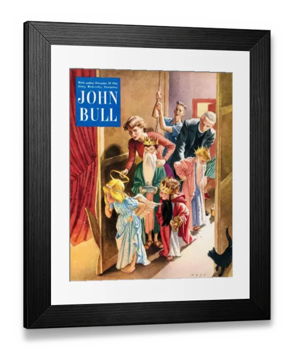 Framed Print : John Bull 1950s UK nativity plays magazines Framed Print : John Bull 1950s UK nativity plays magazines