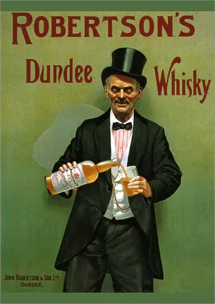 Robertsons 1904 1900s UK whisky alcohol whiskey advert Robertsons Scottish Scotch