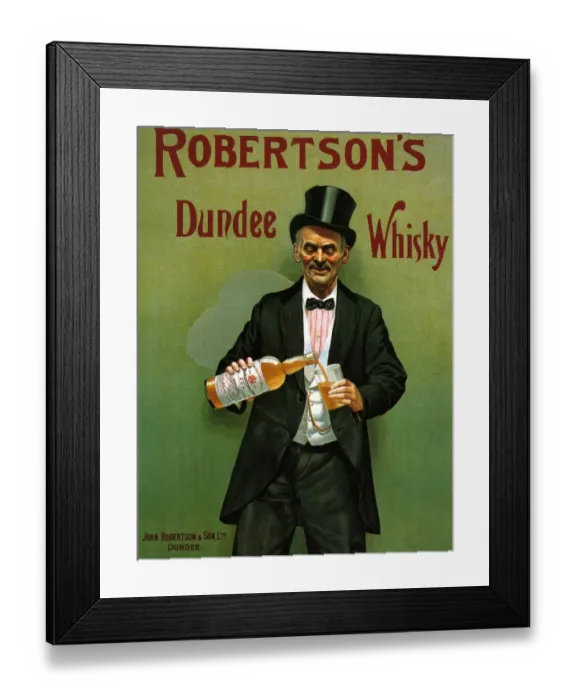 Framed Print : Robertsons 1904 1900s UK whisky alcohol whiskey advert Robertsons Scottish Scotch Framed Print : Robertsons 1904 1900s UK whisky alcohol whiskey advert Robertsons Scottish Scotch