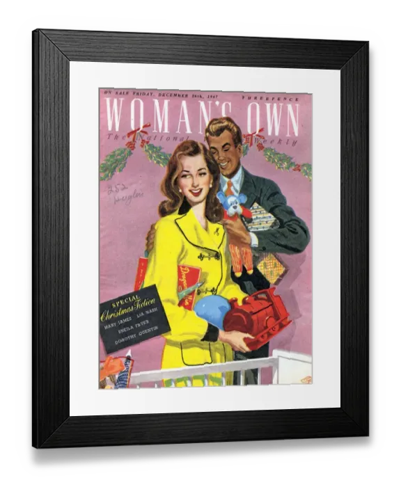 Framed Print : Womans Own 1940s UK presents gifts magazines Framed Print : Womans Own 1940s UK presents gifts magazines