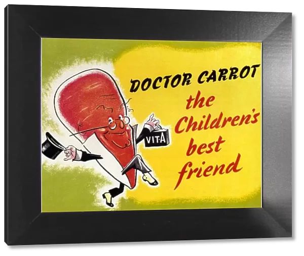 Ministry of Food 1940s UK characters carrots logos dr carrot