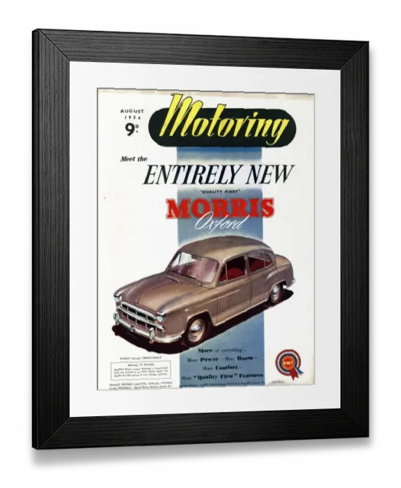 Framed Print : 1950s UK cars new morris oxford Framed Print : 1950s UK cars new morris oxford