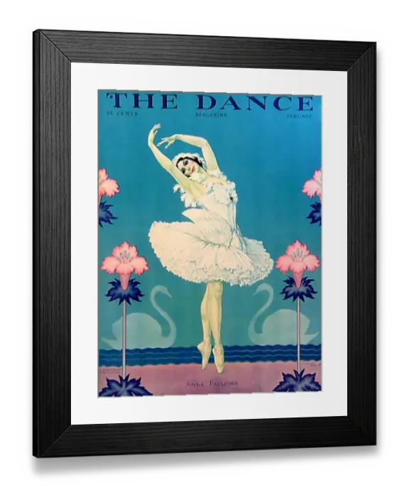 Framed Print : The Dance 1929 1920s USA Anna Pavlova magazines ballet maws Framed Print : The Dance 1929 1920s USA Anna Pavlova magazines ballet maws