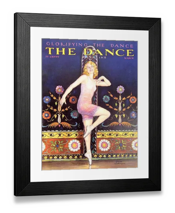 Framed Print : The Dance 1929 1920s USA Joan Oldham magazines maws Framed Print : The Dance 1929 1920s USA Joan Oldham magazines maws