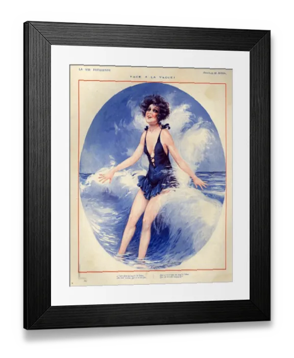Framed Print : 1920s, France, La Vie Parisienne, Magazine Plate Framed Print : 1920s, France, La Vie Parisienne, Magazine Plate