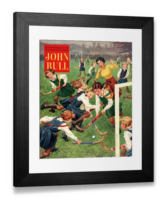 Framed Print : John Bull 1953 1950s UK hockey magazines Framed Print : John Bull 1953 1950s UK hockey magazines