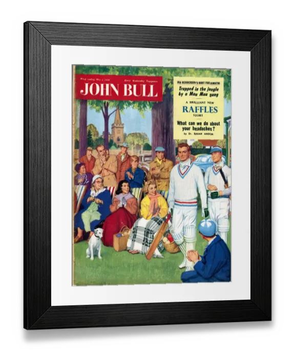 Framed Print : John Bull 1950s UK cricket magazines Framed Print : John Bull 1950s UK cricket magazines