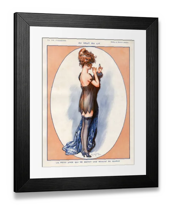 Framed Print : La Vie Parisienne 1920 1920s France Maurice Milliere Illustrations erotica applying Framed Print : La Vie Parisienne 1920 1920s France Maurice Milliere Illustrations erotica applying
