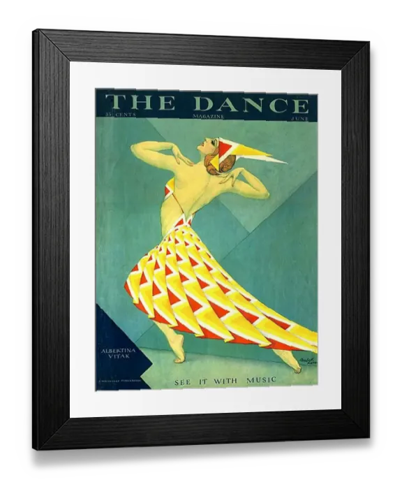 Framed Print : The Dance 1929 1920s USA Albertina Vitak magazines maws
