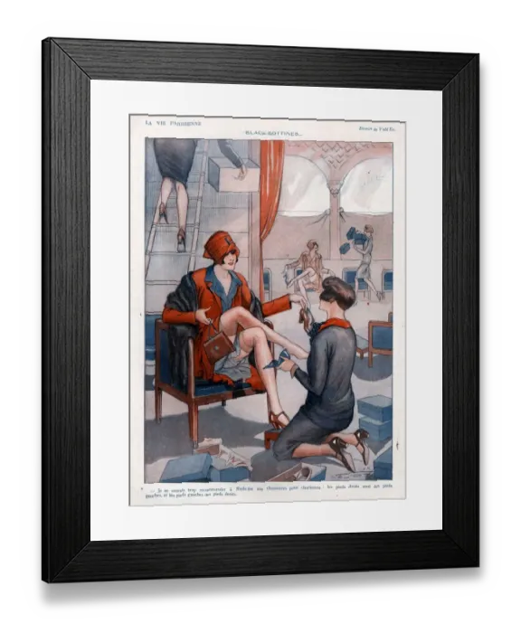 Framed Print : 1920s, France, La Vie Parisienne, Magazine Plate Framed Print : 1920s, France, La Vie Parisienne, Magazine Plate