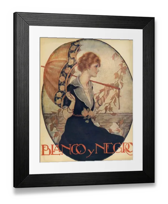 Framed Print : Blanco y Negro 1926 1920s Spain cc umbrellas portraits dresses womens magazines Framed Print : Blanco y Negro 1926 1920s Spain cc umbrellas portraits dresses womens magazines