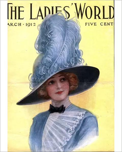 The Ladies World 1910s USA hats womens portraits magazines clothing clothes ladies world