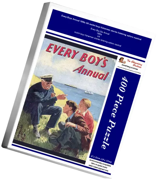 Every Boys Annual 1950s UK mcitnt boys fishermen stories listening sailors nautical