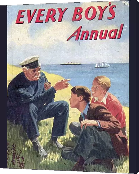 Every Boys Annual 1950s UK mcitnt boys fishermen stories listening sailors nautical