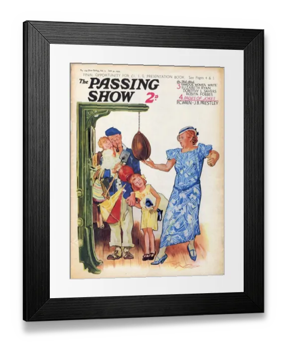 Framed Print : 1930s, UK, The Passing Show, Magazine Cover Framed Print : 1930s, UK, The Passing Show, Magazine Cover