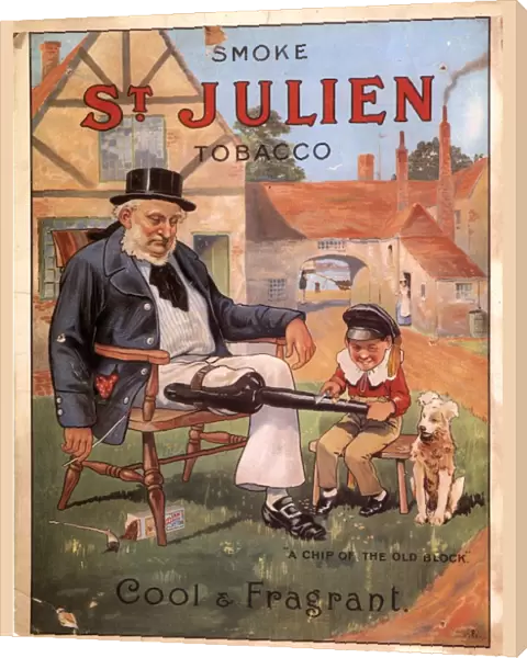 St Julien 1890s UK cigarettes smoking peg leg disabled wooden leg disabilities