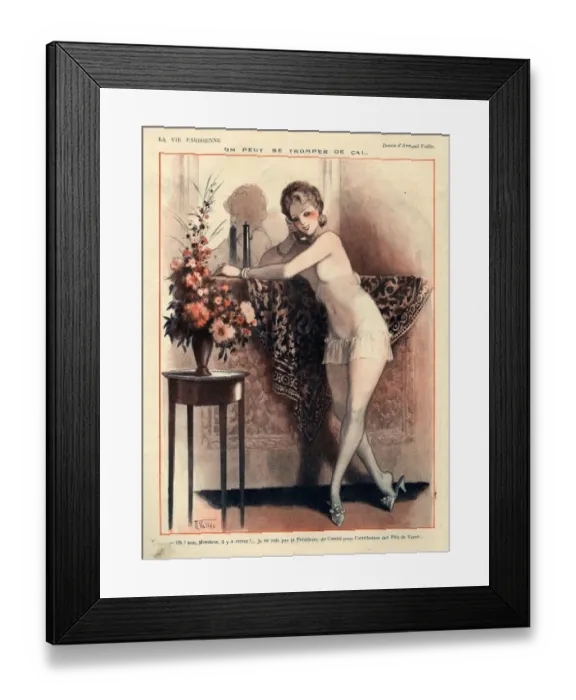 Framed Print : 1920s, France, La Vie Parisienne, Magazine Plate Framed Print : 1920s, France, La Vie Parisienne, Magazine Plate