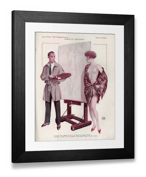 Framed Print : 1920s, France, La Vie Parisienne, Magazine Plate Framed Print : 1920s, France, La Vie Parisienne, Magazine Plate