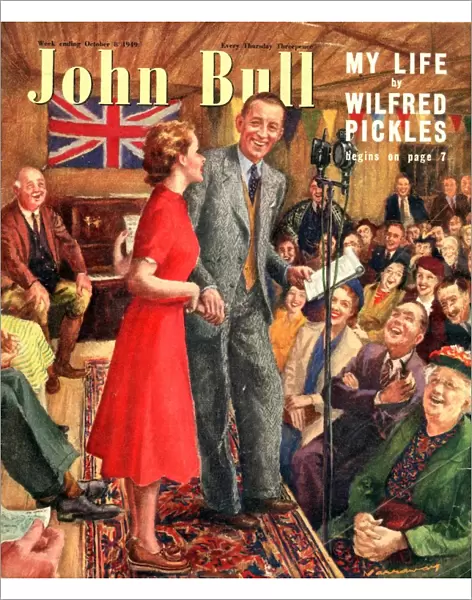 John Bull 1949 1940s UK wifred pickles radio programmes magazines microphones