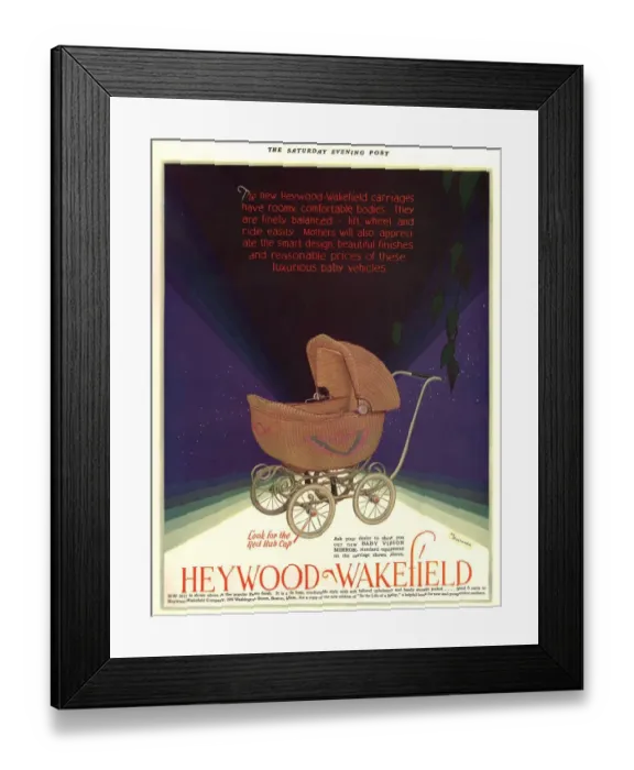 Framed Print : 1920s USA babies heywood wakefield prams baby Framed Print : 1920s USA babies heywood wakefield prams baby
