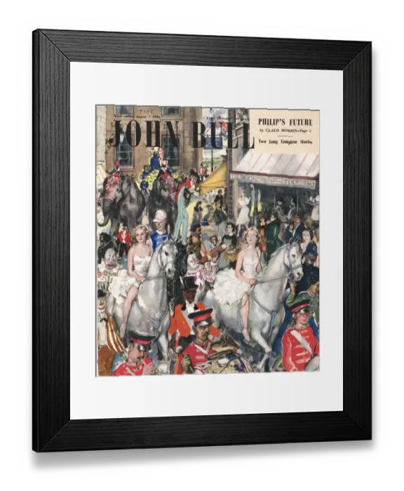 Framed Print : John Bull 1948 1940s UK parades magazines