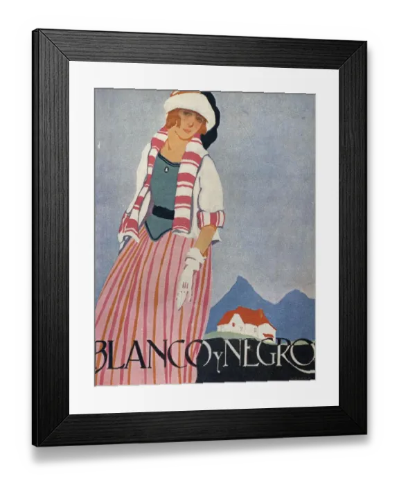 Framed Print : Blanco y Negro 1920s Spain cc Framed Print : Blanco y Negro 1920s Spain cc