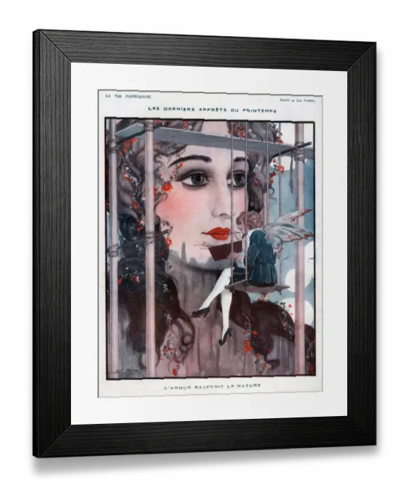Framed Print : La Vie Parisienne 1922 1920s France Leo Fontan illustrations make-up makeup make Framed Print : La Vie Parisienne 1922 1920s France Leo Fontan illustrations make-up makeup make