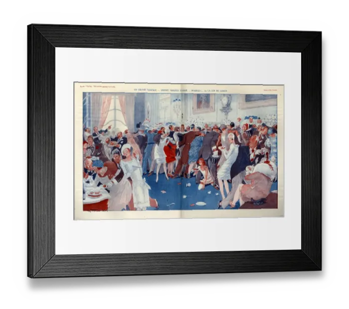 Framed Print : 1920s, France, La Vie Parisienne, Magazine Plate Framed Print : 1920s, France, La Vie Parisienne, Magazine Plate