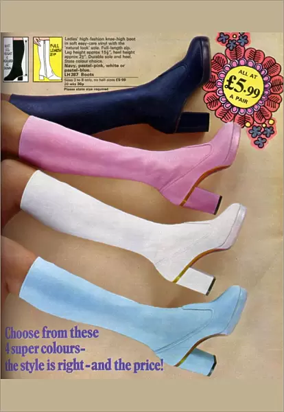 Platform Boots 1973 1970s UK womens platforms shoes