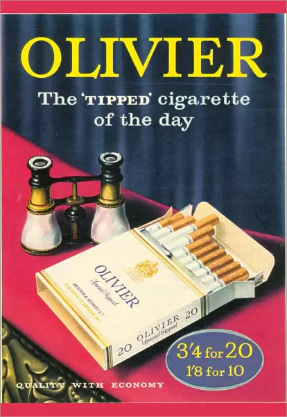 Olivier 1950s UK cigarettes smoking
