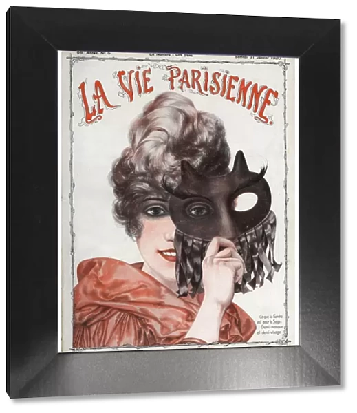 La vie Parisienne 1920 1920s France magazines womens portraits masks illustrations
