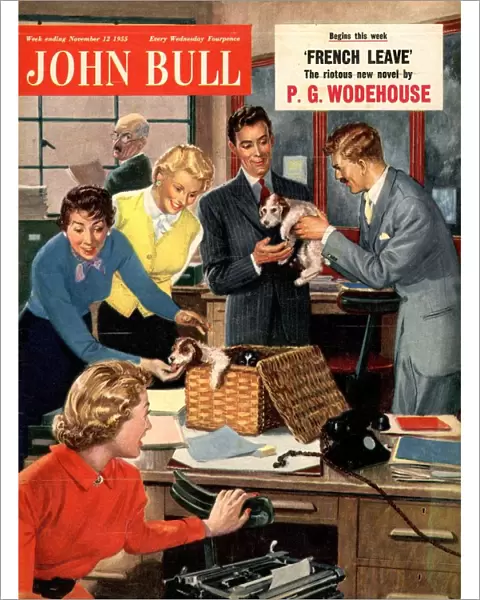 John Bull 1955 1950s UK dogs puppies pets magazines puppys