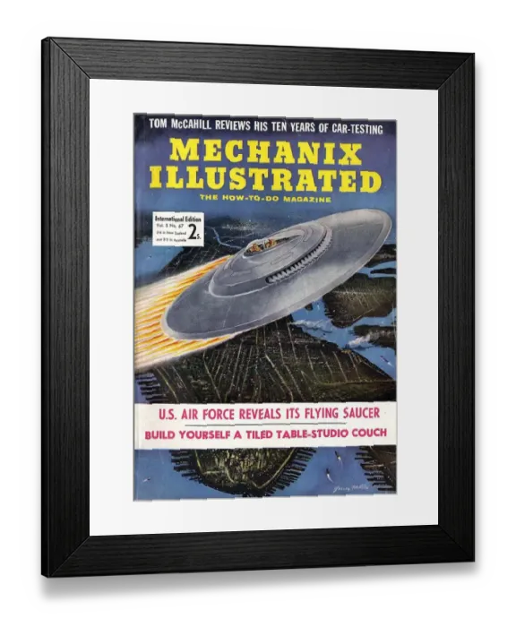 Framed Print : Mechanix Illustrated 1950s USA mcitnt magazines futuristic visions of the future Framed Print : Mechanix Illustrated 1950s USA mcitnt magazines futuristic visions of the future