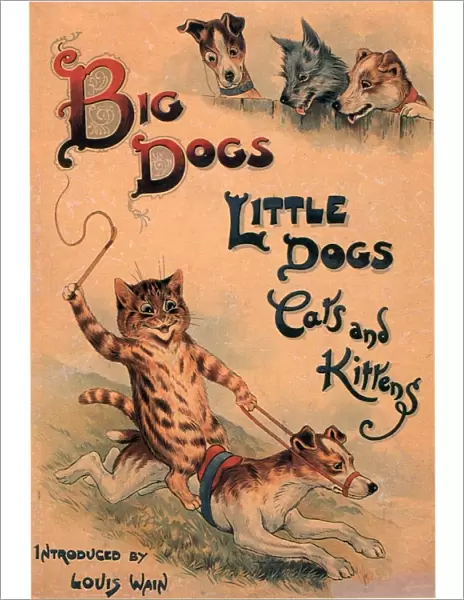 Big Dogs Little Dogs Cats and Kittens 1910s UK cats dogs illustrations