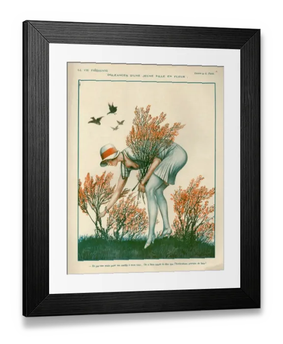 Framed Print : 1920s, France, La Vie Parisienne, Magazine Plate Framed Print : 1920s, France, La Vie Parisienne, Magazine Plate