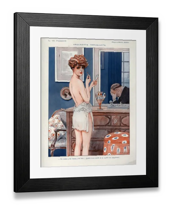 Framed Print : 1920s, France, La Vie Parisienne, Magazine Plate Framed Print : 1920s, France, La Vie Parisienne, Magazine Plate