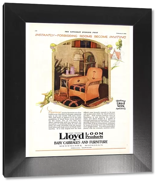 1929 1920s USA lloyd loom furniture interiors