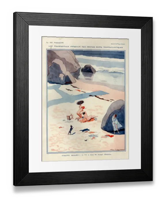Framed Print : 1920s, France, La Vie Parisienne, Magazine Plate Framed Print : 1920s, France, La Vie Parisienne, Magazine Plate