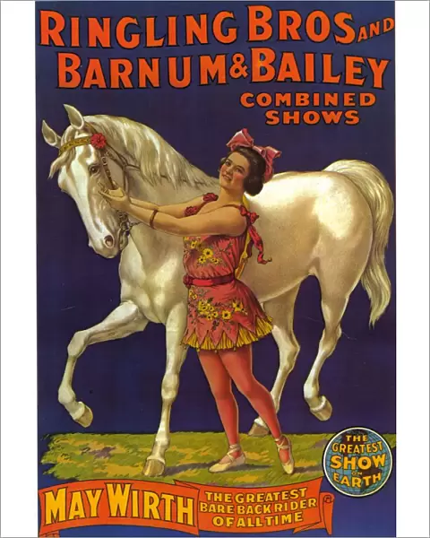 Ringling Bros Circus Barnum and Bailey 1910s USA horses Baileys