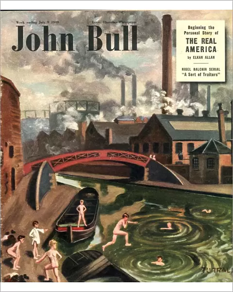 John Bull 1949 1940s UK swimming sports magazines canals Turrali
