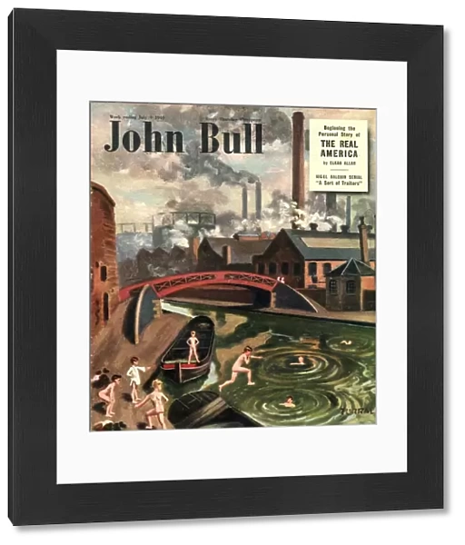 John Bull 1949 1940s UK swimming sports magazines canals Turrali