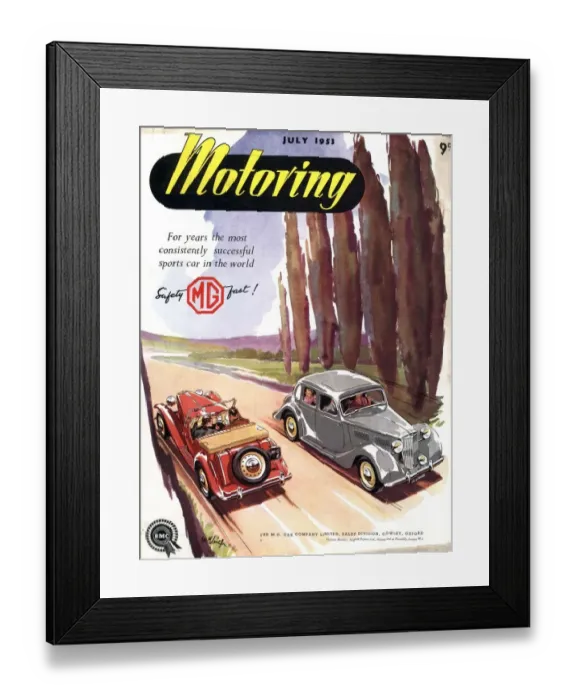 Framed Print : 1950s UK cars mg convertibles Framed Print : 1950s UK cars mg convertibles