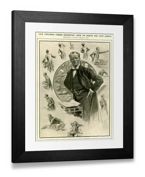 Framed Print : Winston Churchill, 1900s, UK Framed Print : Winston Churchill, 1900s, UK