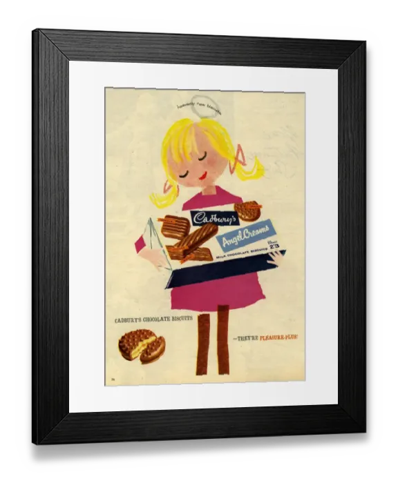 Framed Print : Cadburys, 1960s, UK Framed Print : Cadburys, 1960s, UK