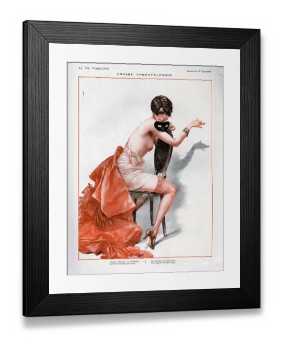 Framed Print : 1920s, France, La Vie Parisienne, Magazine Plate Framed Print : 1920s, France, La Vie Parisienne, Magazine Plate
